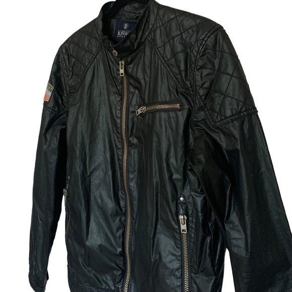 Buffalo David Bitton Mens Jacket Motorcycle Design Sz S - Picture 5 of 13